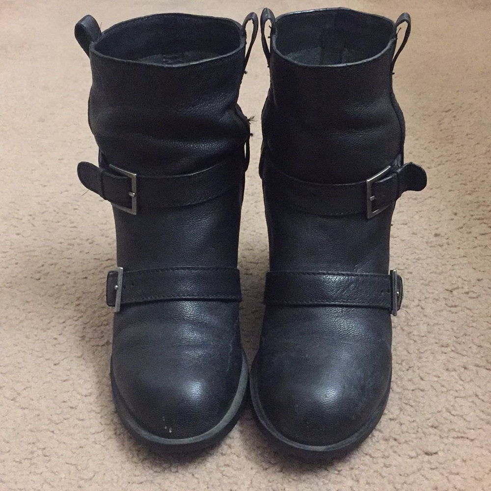 Cole Haan Black leather boots